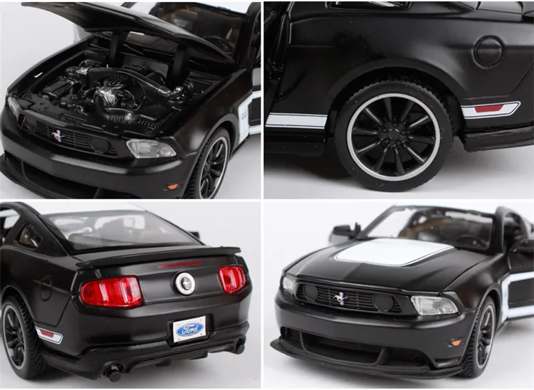 Изысканная серия 1:24 Ford BOSS 302 модель сплава, моделирование литья под давлением Расширенная коллекция и Подарочное украшение