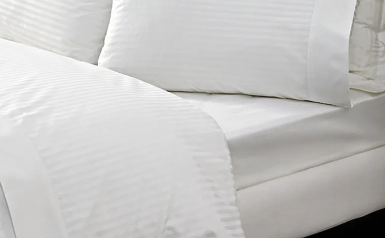 Качество 1200 TC постельные принадлежности из египетского хлопка плоский лист пододеяльник набор из 4 предметов белый светильник серых цветов на заказ - Цвет: White stripe 1cm