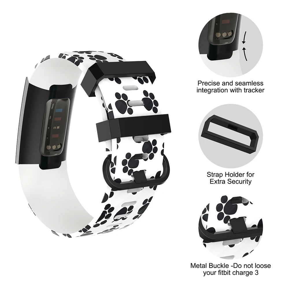 Baaletc для Fitbit Charge 3 Band TPU SmartWatch Charge 3 красочный регулируемый браслет сменный ремешок для Fitbit Charge3