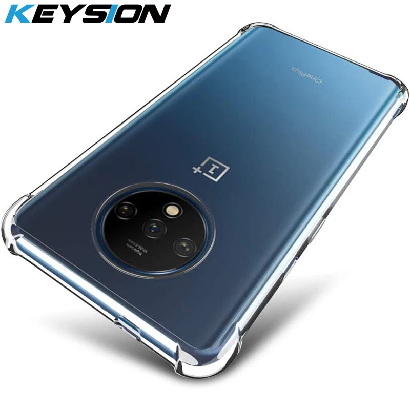 Ударопрочный чехол KEYSION для Oneplus 7T Pro воздушная подушка прозрачный мягкий