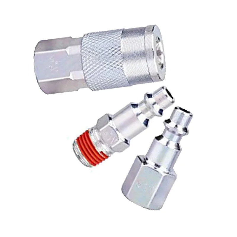 

3x Quick Connectors Plug Adapter 1/4NPT Coupler Iron Air Pneumatic Joint Fitting