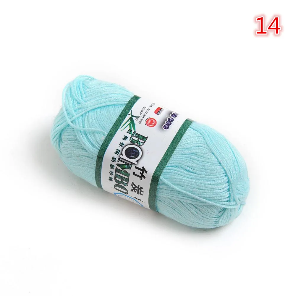 Wholesale! popular colors Super Soft Natural Smooth Bamboo Cotton Knitting Yarn