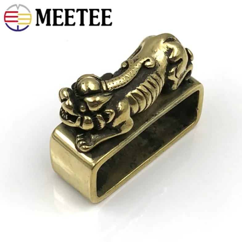 Meetee 1/2pcs Solid Brass Belt Buckle 38mm Metal Loop Rings For Fixed Ring Keeper Jeans Accessories DIY Leather Craft | Дом и сад