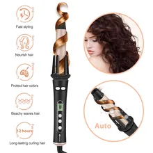 Curling Iron Automatic Hair Curling Wand Hair Curler Ocaliss Auto Wavy Curling iron 1-inch 30s Instant Ceramic Heat Wand and LCD