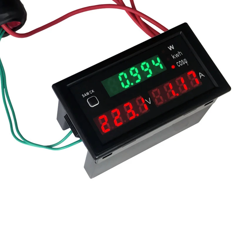 Dl692047 Ac 220v 100a Voltage And Current Watt Power Meter Digital Display Led Ammeter