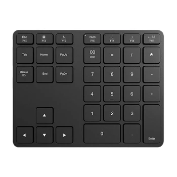

Aluminum Alloy Bluetooth Wireless Numeric Keypad 35 Keys Digital Keyboard for Accounting Teller Windows IOS Mac OS Android PC Ta