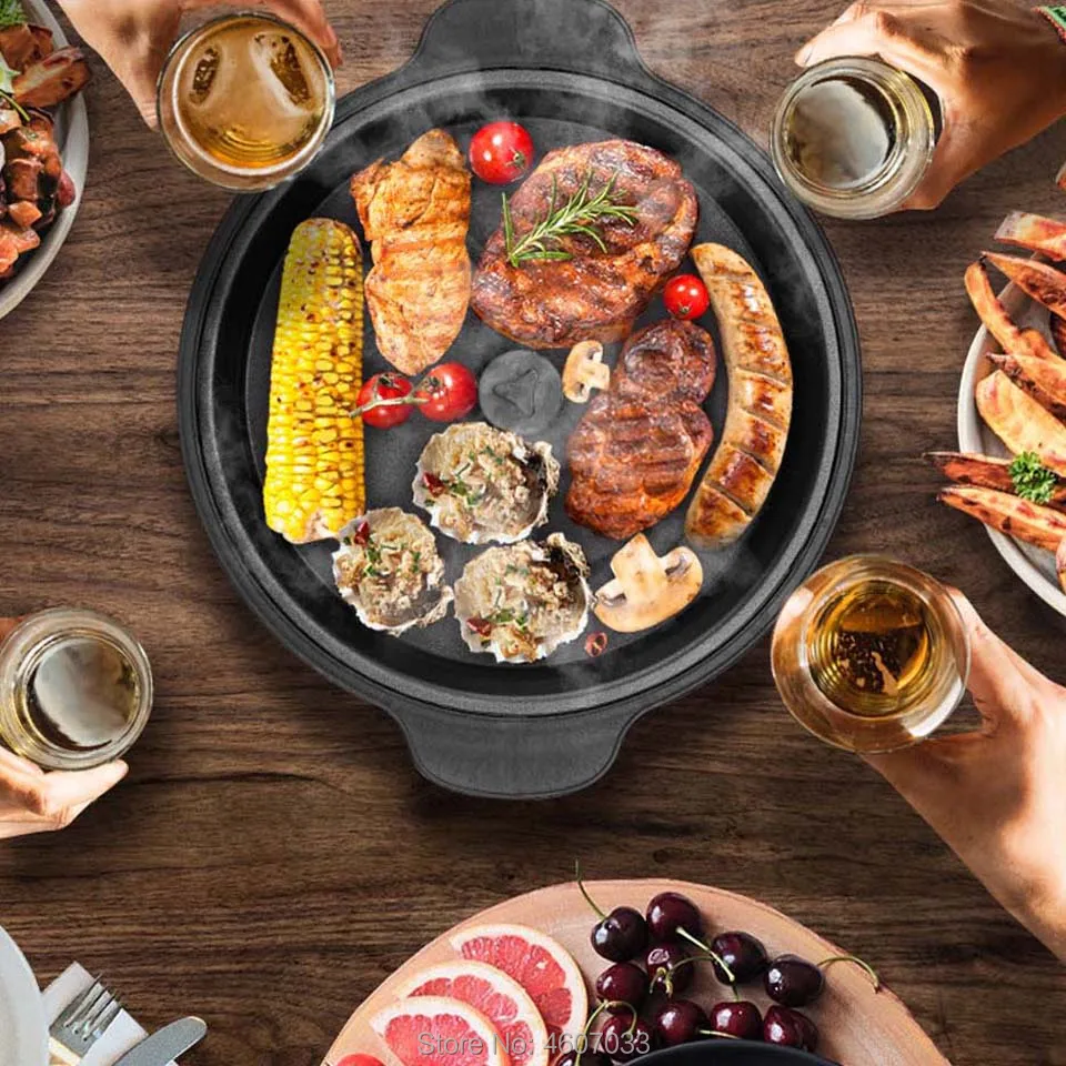 5L большая емкость электрическая Кукуруза попкорн Бытовая Автоматическая Машина для изготовления попкорна DIY Попкорн может барбекю
