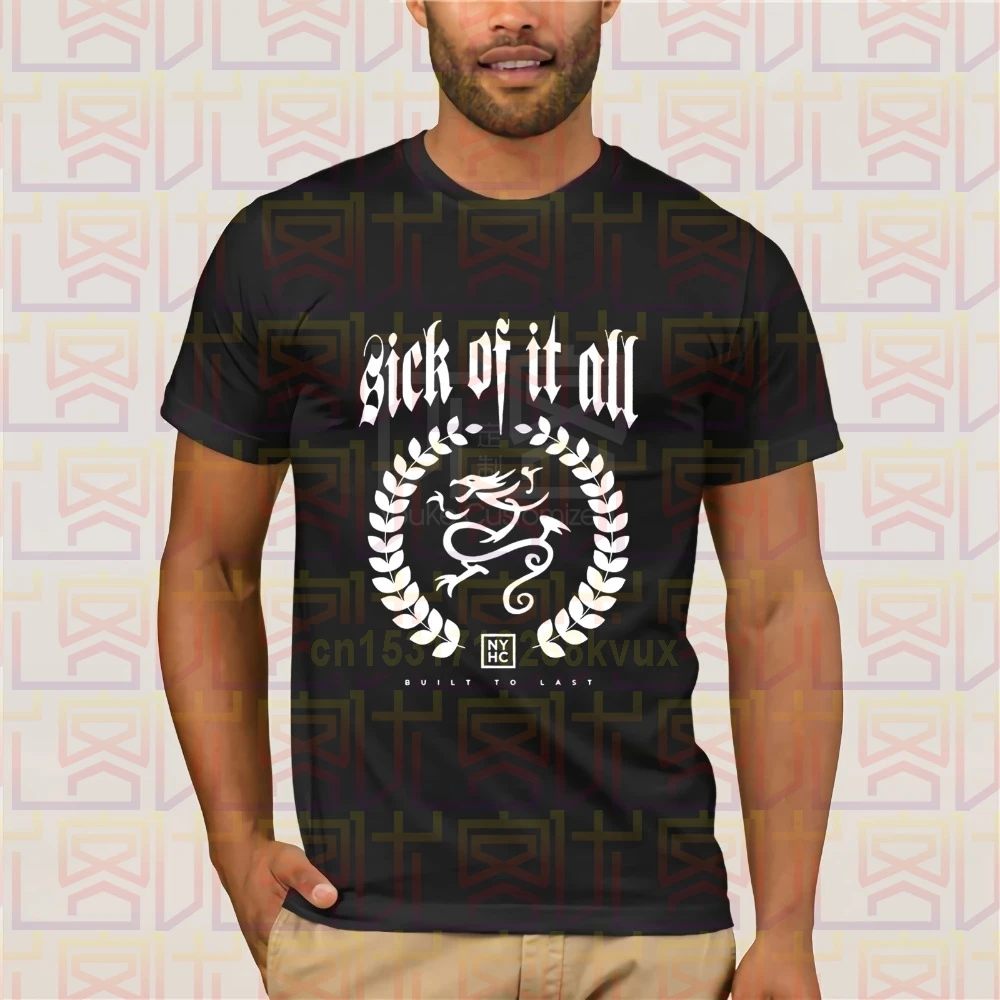 Sick of It All Built To Last футболка для мужчин и NYHC Hardcore Панк большого размера S XXXL летние