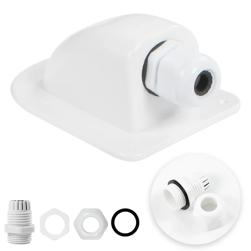 Camper Part Marine Accessories Waterproof UV Resistant Boats Solar Panels Spoiler Single Hole RV Single Hole Round Junction Box solar junction box
