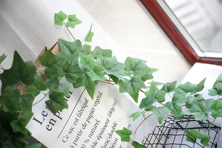 JAROWN Artificial Eucalyptus Vine Home Decoration Willow Leaf Rattan Plants Wall Hanging DIY Garland Wedding Decor Garden Sztuczne Kwiaty (19)