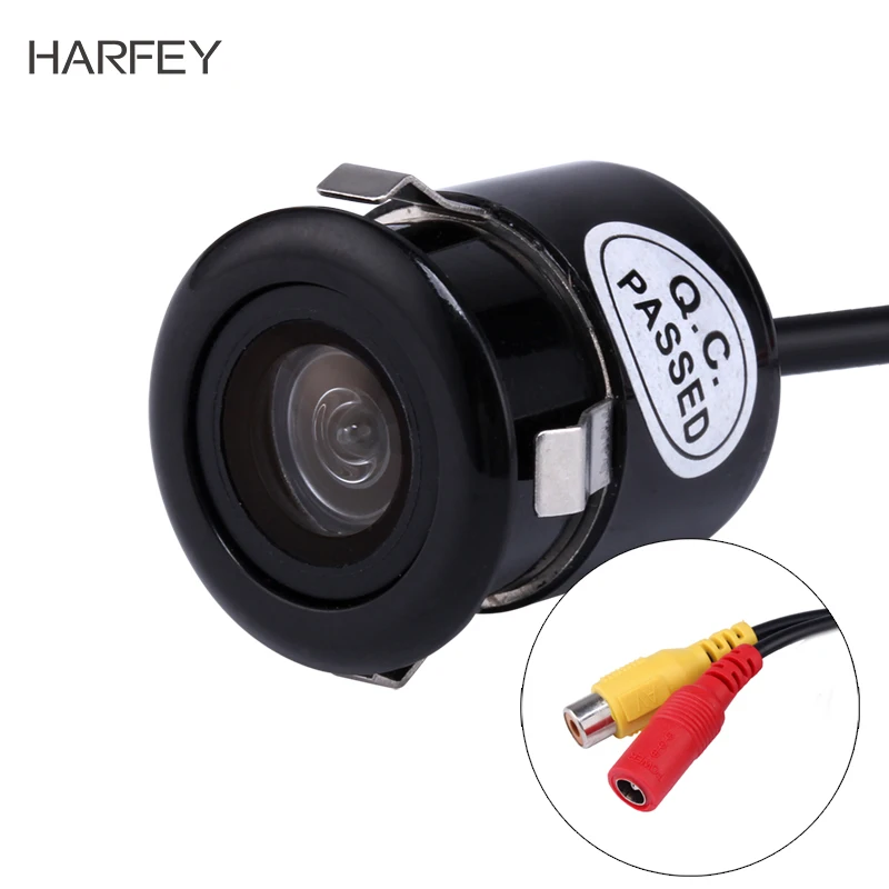 

Harfey Car Universal Backup Parking Assistance Reversing Camera HD 170 Degree Mini Waterproof CMOS Image Sensor Rearview Camera