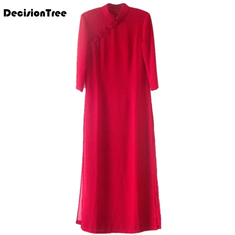 aodai cheongsam платье традиционная Восточная одежда ao dai платья короткое Кружевное платье для женщин вьетнамское платье Ципао