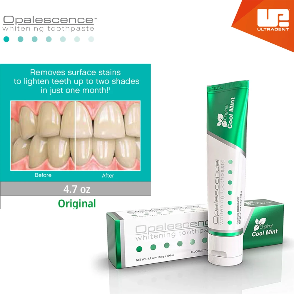 Ultradent Opalescence Whitening Toothpaste 138g Tube Mint Sensitivity Relief Formula Treat Sensitive Teeth Made in American USA | Красота и