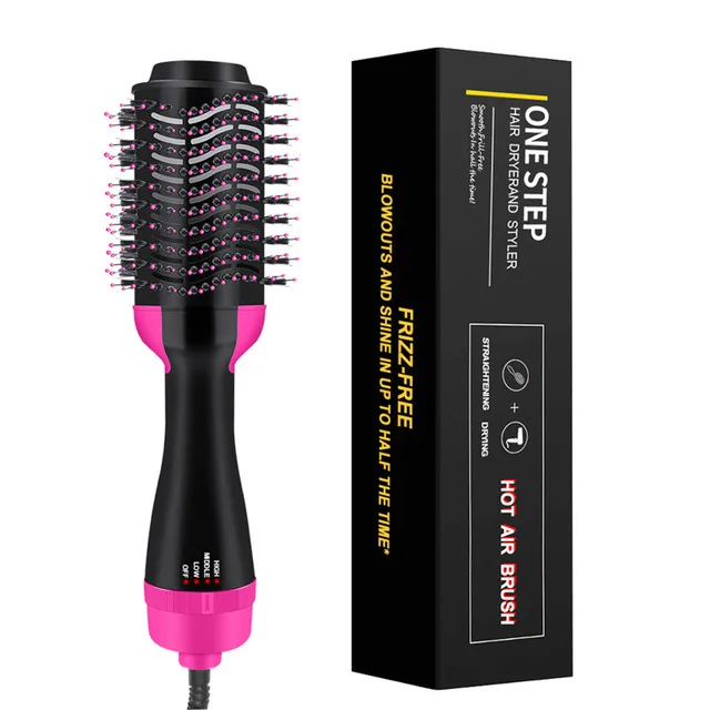 1000W Hair Dryer Brush 2 in 1 One Step Hair Dryer Brush and Volumizer Blow Straightener Curler Professional Curling Iron Comb 1000W Hair Dryer Brush 2 in 1 One Step Hair Dryer Brush and Volumizer Blow Straightener Curler Professional Curling Iron Comb