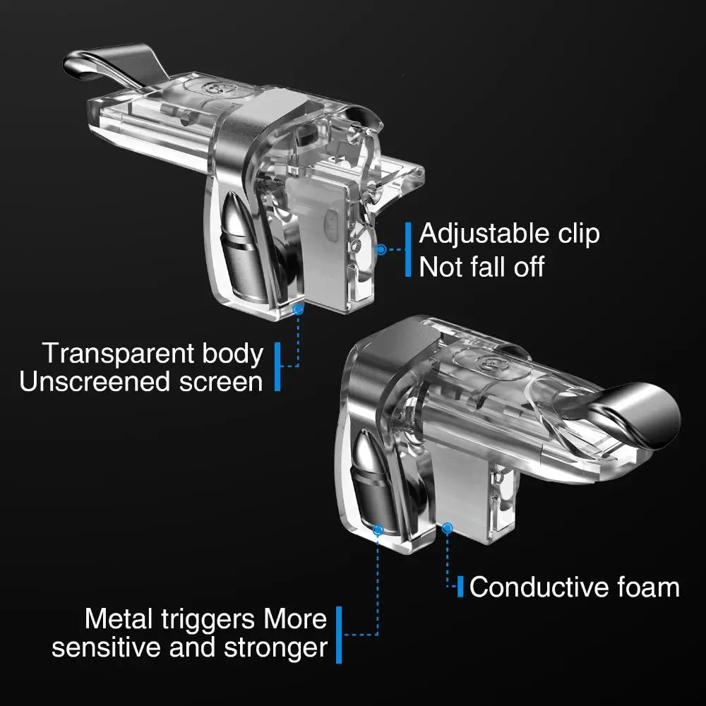  Gamepad Grip for Android & iOS Phone Game Mount Bracket Pubg mobile Trigger Fire Button Aim Key