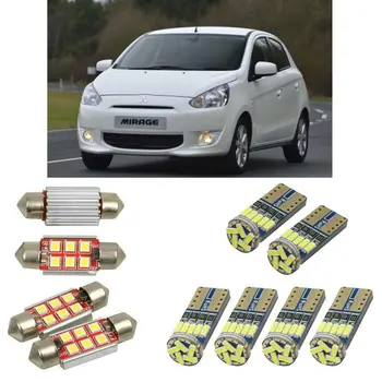 

Interior led Car lights For Mitsubishi mirage saloon a1a hatchback a0a bulbs for cars License Plate Light 6pc