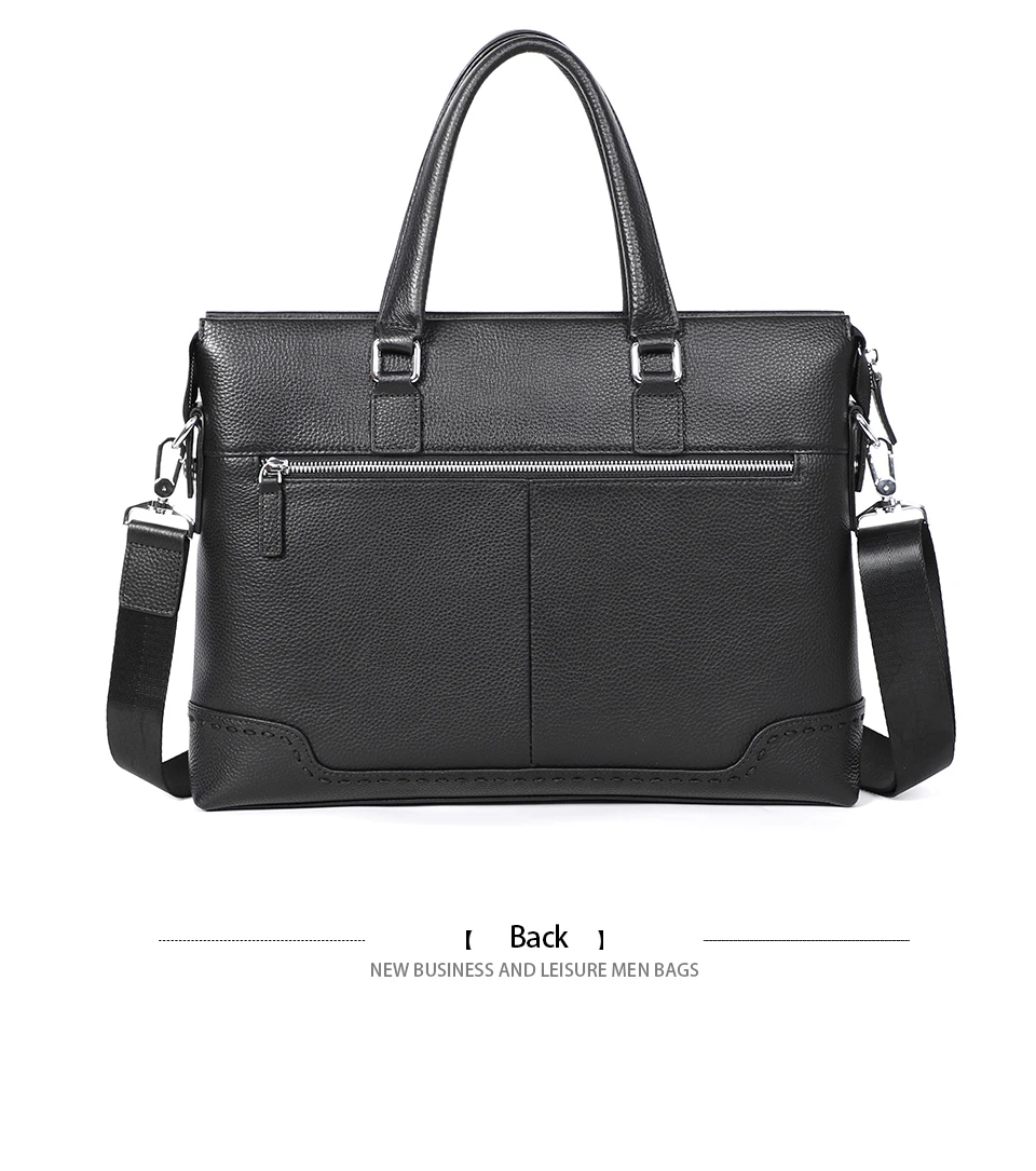 New Genuine Leather Briefcase for Men Travel Bags Causual Crossbody Bag Men Bag Laptop Briefcase Bag Male Handbag Fashion