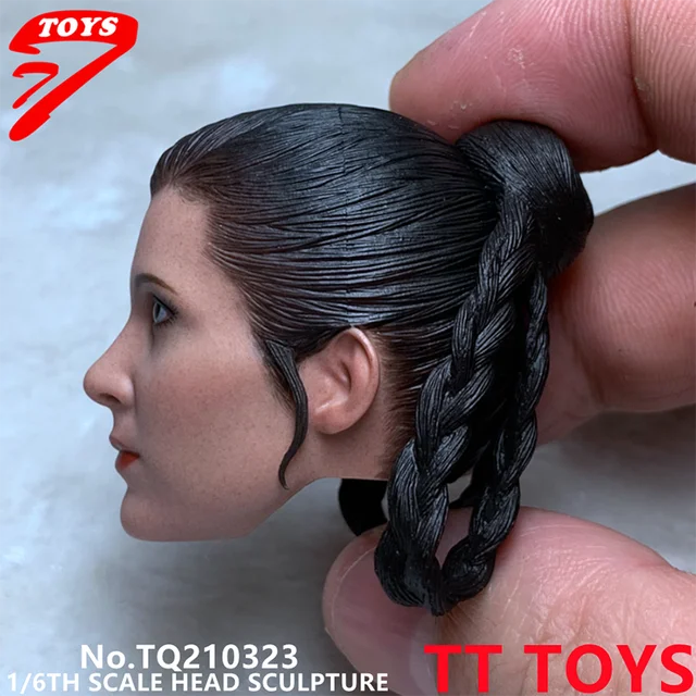 TT TOYS TQ210323 1/6 Evangeline Scale Women Girl Female Princess Head Sculpt Soldier Carving Fit 12'' Action Figure Body Dolls 5