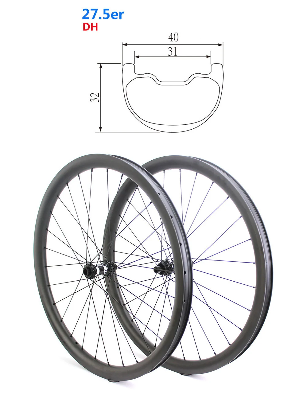 Go-proe 27,5 er/650B Plus колесо для горного велосипеда DT SWISS 350 Серия углеродная MTB Колесная бескамерная для горного спуска