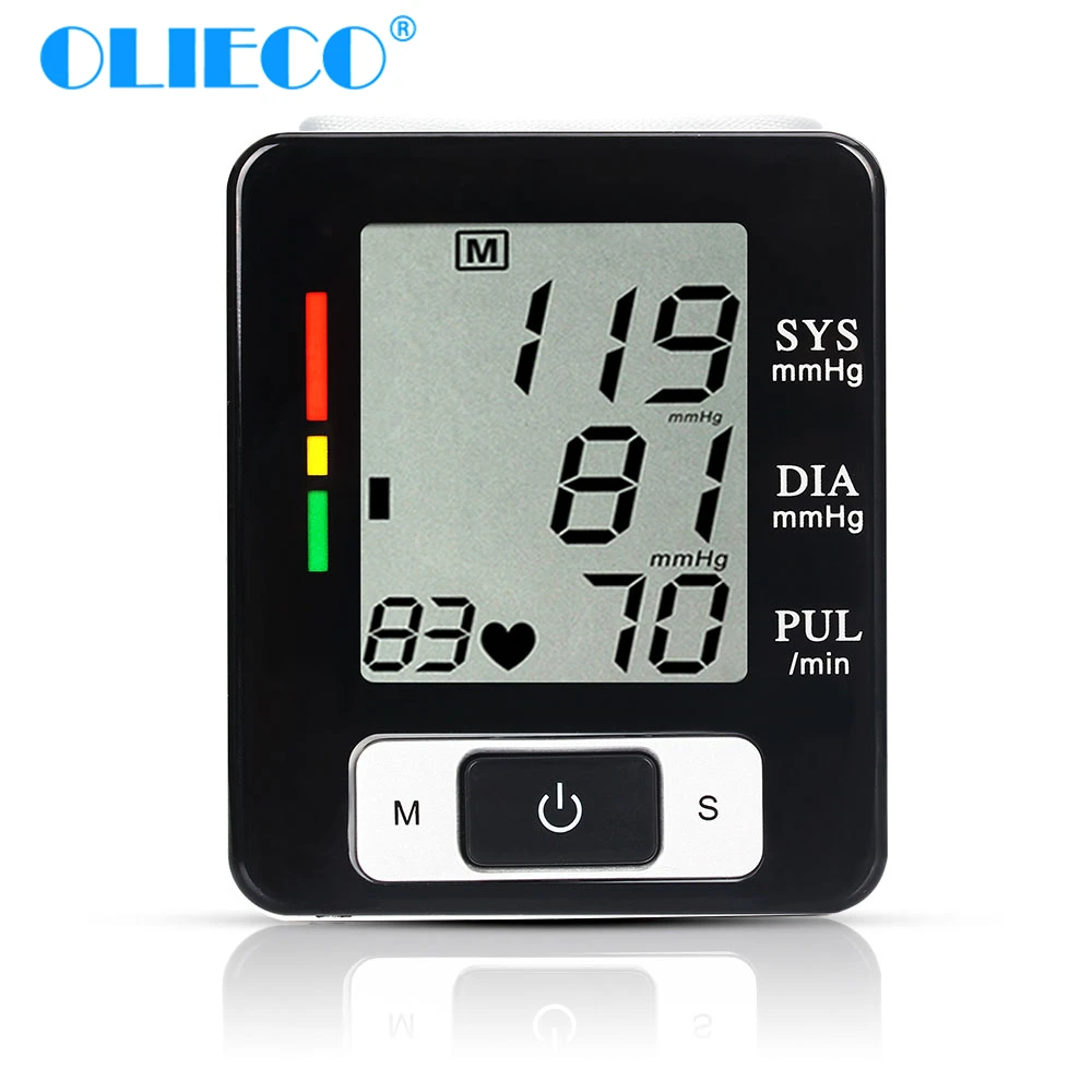 Cheap Monitor Sphygmomanometer Pulse-Rate Wrist-Blood-Pressure OLIECO Digital Automatic Lcd-Display LZyqJajj