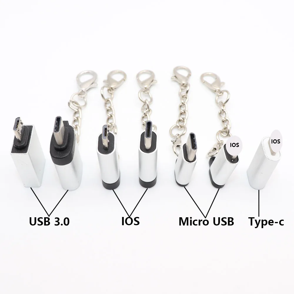Для iPhone, чтобы Тип C адаптер Micro usb-конвертер для зарядки micro usb к Тип-c/usb3.0 конвертер для Xiaomi huawei