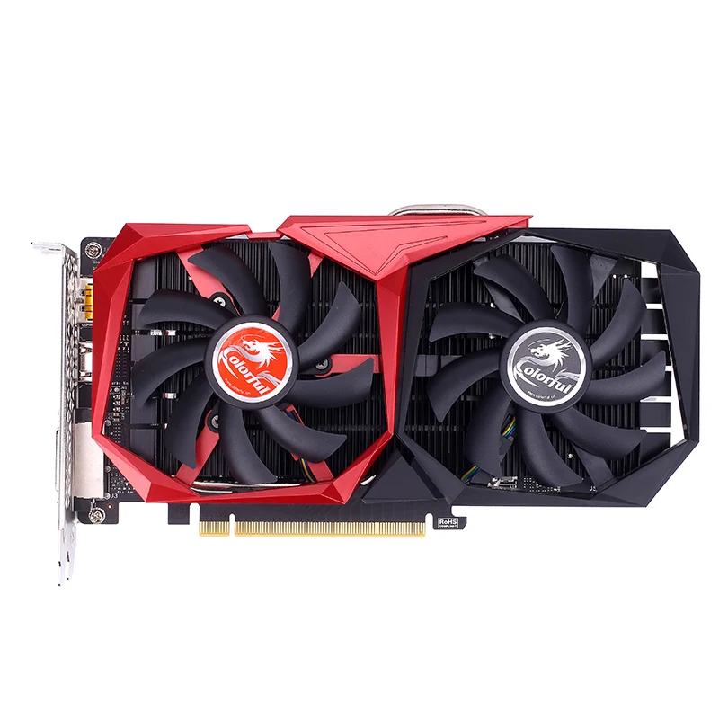 Carte d'image vidéo de jeu colorée GTX1050Ti NB 4G-V GDDR5 128Bit
1366Mhz/1468Mhz 7000Mhz