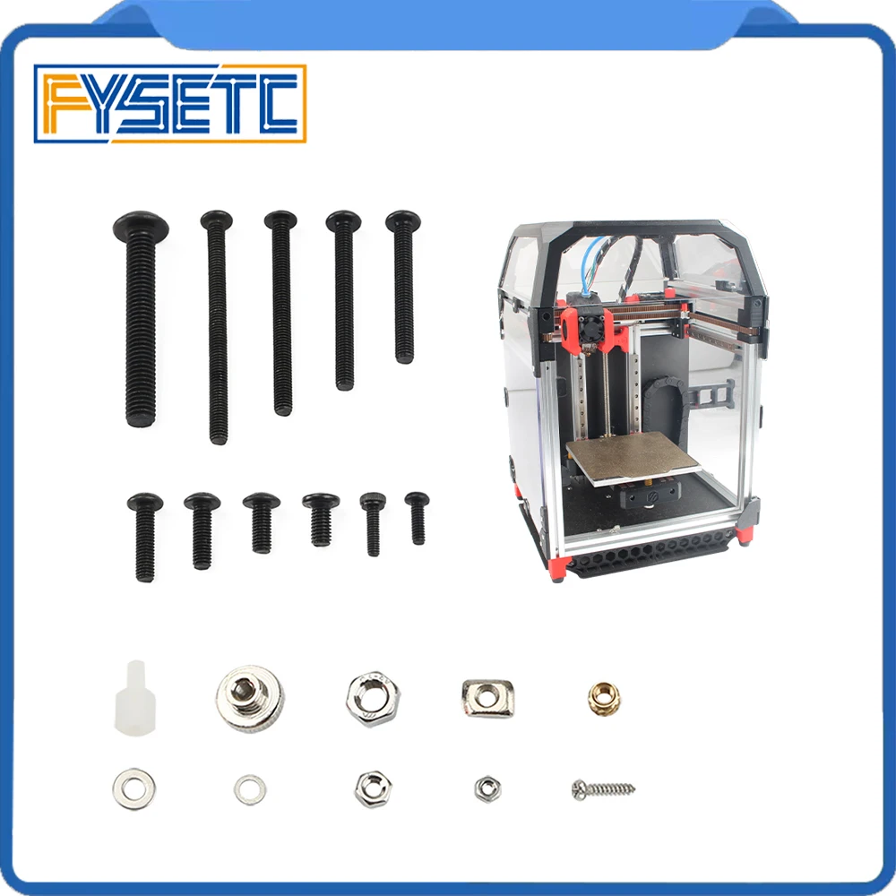 FYSETC Voron V0 Switchwire 3d Printer Screws And Nuts Kit Voron 0 Screw and Nut Set 3d Printer Accessories