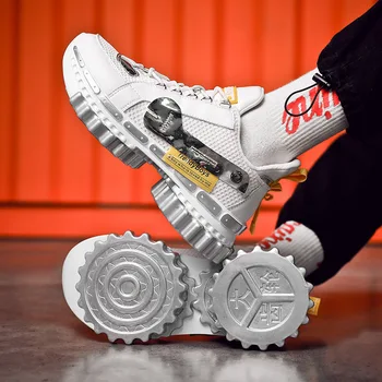 

2019 New Fashion Mesh Comfortable Casual Shoes Male Lightweight Outdoor Flat Shoes Lac-Up Men Shoes Breathable Sneakers R2-04