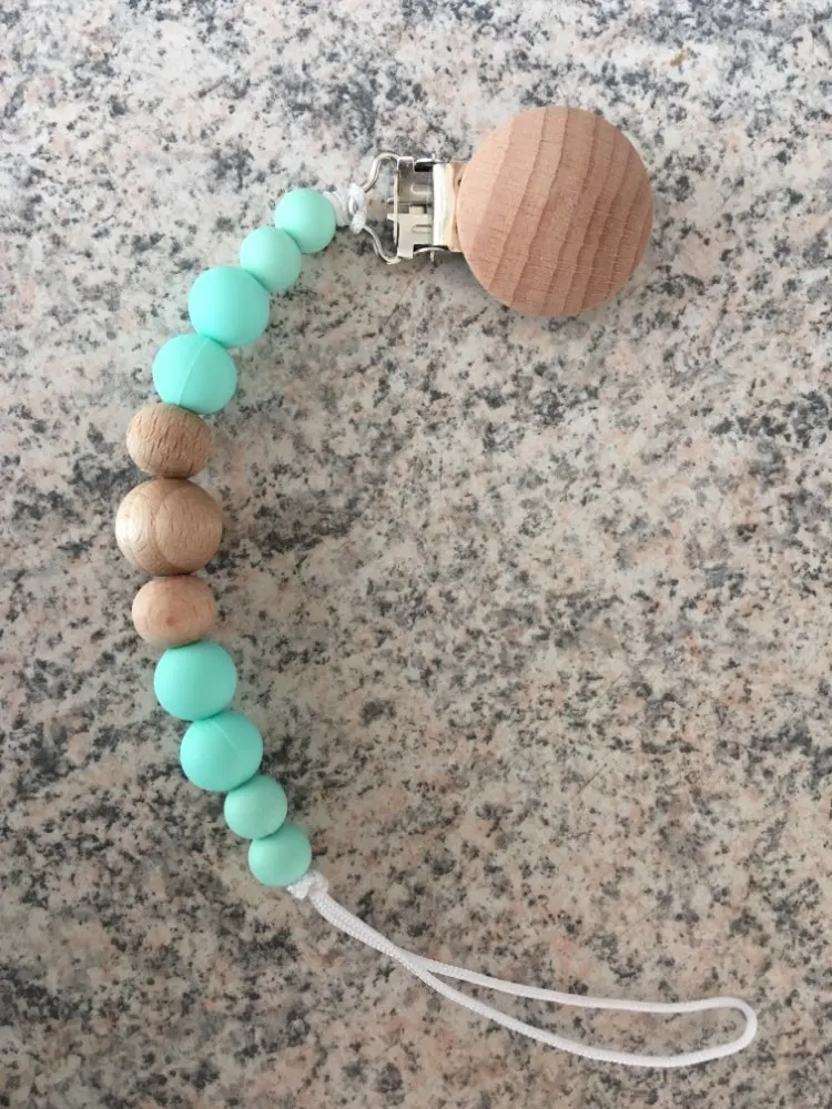 dummy pacifier clip baby boy building blocks lego teddy bear clip
