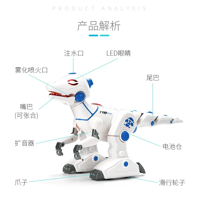Children Remote Control Dinosaur Toy Oversized Smart Simulated Animal Will Walk Electric T-Rex Robot Boy