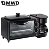 DMWD Household 3 In 1 Breakfast Machine 220V Bread Toaster 9L Electric Oven Coffee Maker Pizza Egg Tart Oven Frying Pan Tea Pot 6