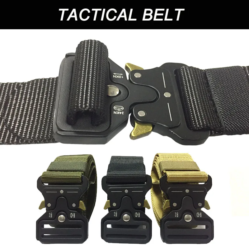 US 2-4 Pcs Military Tactical Belt Army Adjustable Quick Release Heavy –  DIYMagik