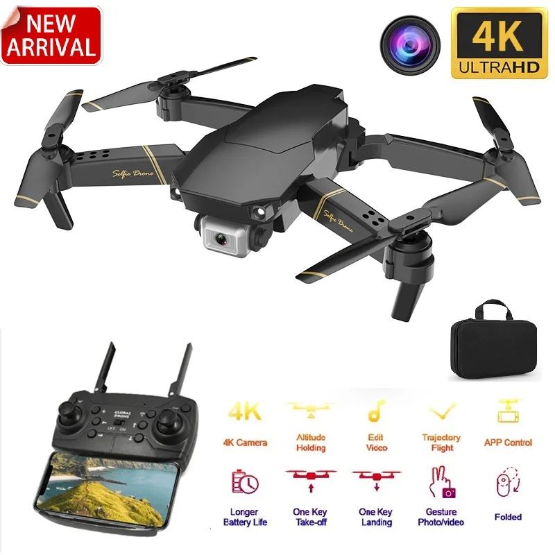 Drone com Grande Modo de Espera Presente para Crianças Novo Drone Wifi Fpv Angular hd 4 k 1080 p Câmera Altura rc Dobrável Quadcopter 2020 Gd89