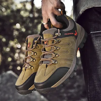 

2019 Men Outdoor Low Casual Waterproof Travel Walking Men Lightweight Work Wear-resistant Breathable Non-slip