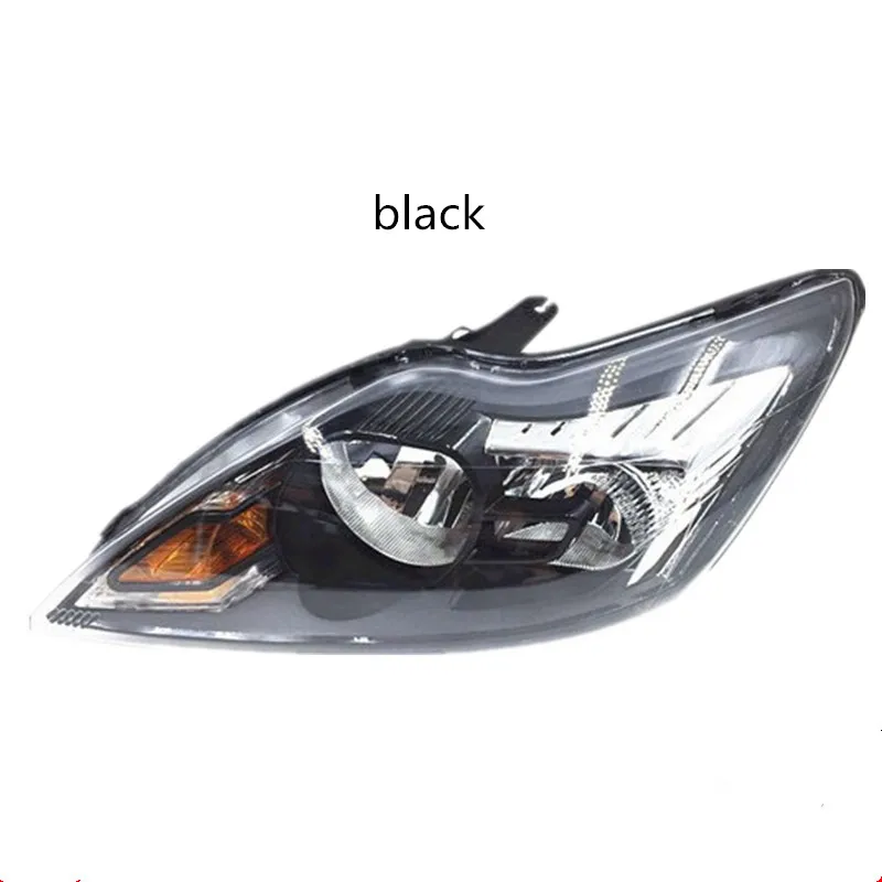 Для Ford Focus фары 09 10 11 12 13 14 Classic Fox фара в сборе корпус лампы - Цвет: Black   1pcs