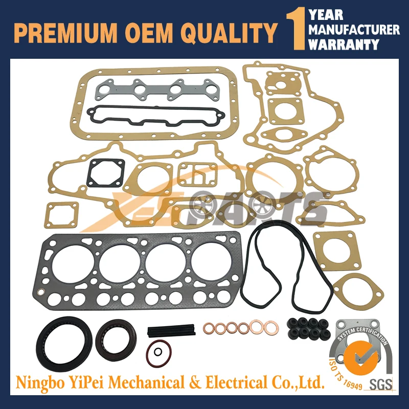 

K4E K4E-DI Full Overhaul Gasket Kit For Mitsubishi MT2501, MT21, MT22, MT23, MT24 Hanix N260 Excavator