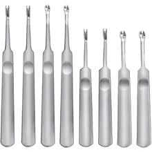 Hand Leather Edge Skiving DIY Craft Tool, Leather Grooving Tool for Leather Carving Work (8Pcs) adjustable leather craft rotating tool scriber wing divider edge creaser diy sewing leather metal craft marking tool 3 sizes