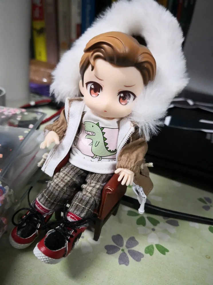 M0076 детская игрушка ручной работы 1/12 ob11 кукла blyth BJD/SD кукла аксессуары GSC милые увеличенные сшивание кроссовки 1 пара