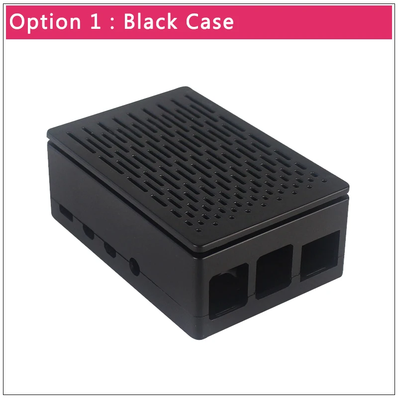 Option 1 Raspberry Pi 4 ABS чехол двойного назначения с ЖК-дисплеем или вентилятором Пластиковый корпус для Raspberry Pi 4 Модель B - Цвет: Option 1