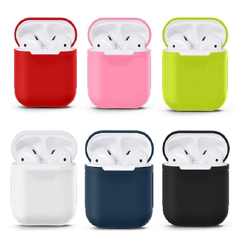 Силиконовый чехол для Airpods противоударный беспроводных Bluetooth наушников защитный