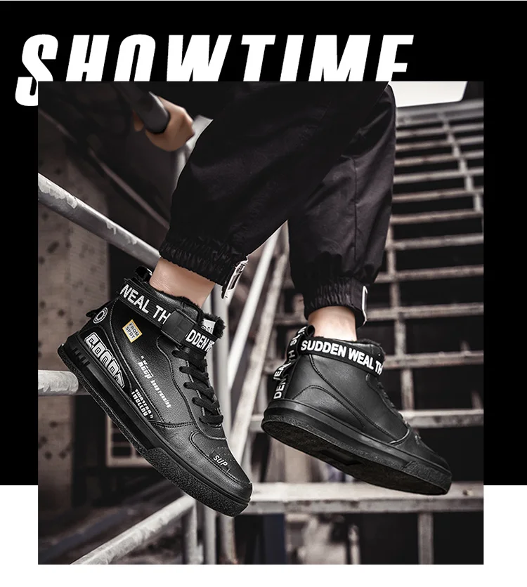 Теплая обувь для скейтбординга; зимние мужские кожаные кроссовки; Zapatos De Hombre Force 1; высокие кроссовки; zapatillas hombre Deportiva Buty