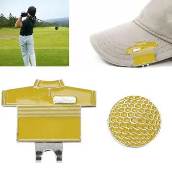 

Golf Hat Clips with Magnetic Golf Ball Marker Golf Shirt Design Cap Golf Tie Clip Decoration Pattern With Belt H6X5