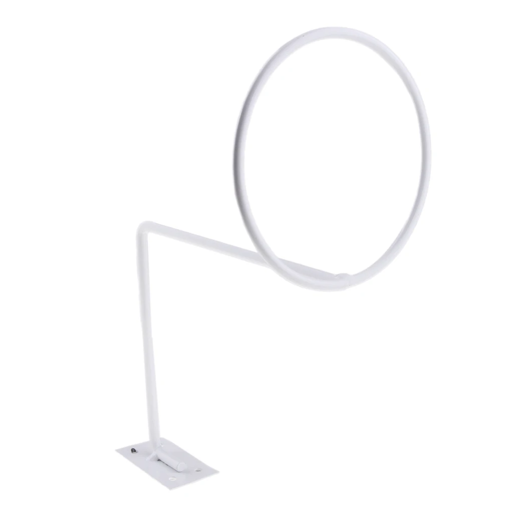 Motor Hook Storage Holder Wall Mount Screws Ball Wig Display Rack Thickened Base Durable Motorcycle Helmet Hanger White Durable
