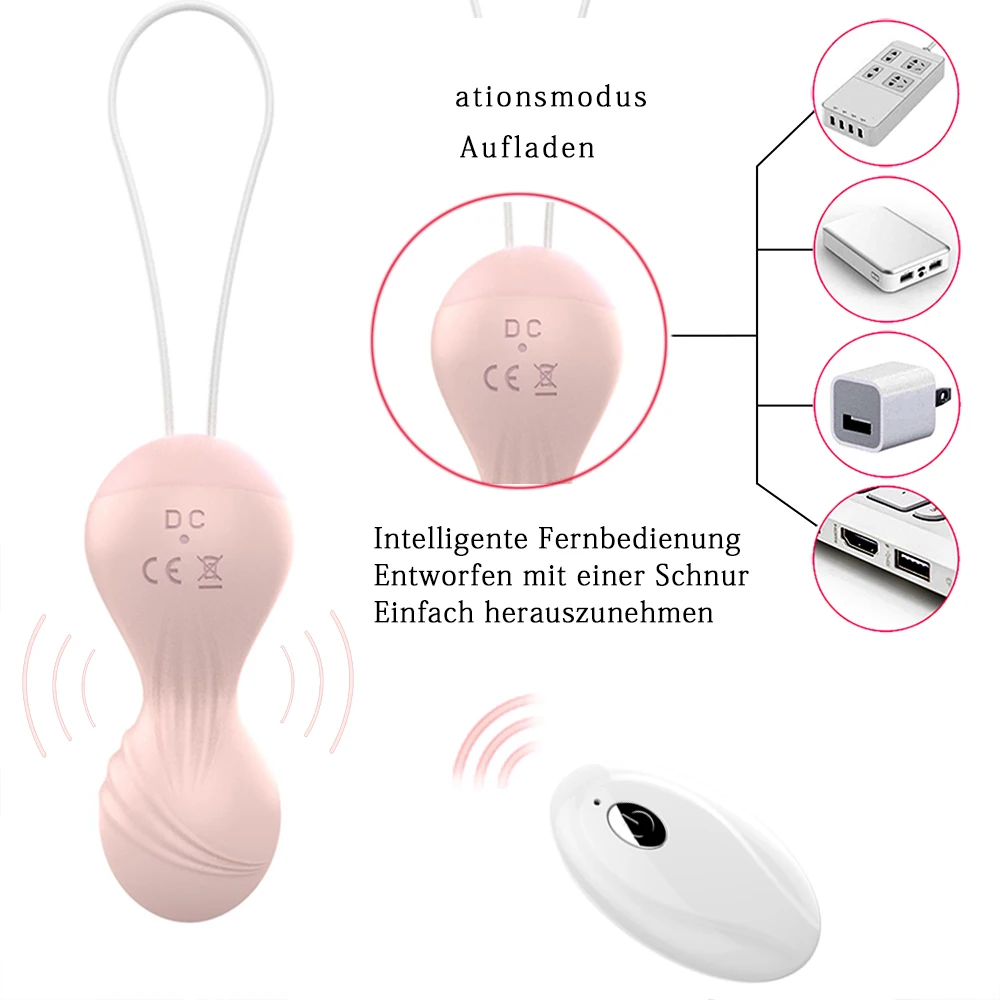 Kegel Balls Vibrator Set With Wireless Remote Control Egg_voghion.com