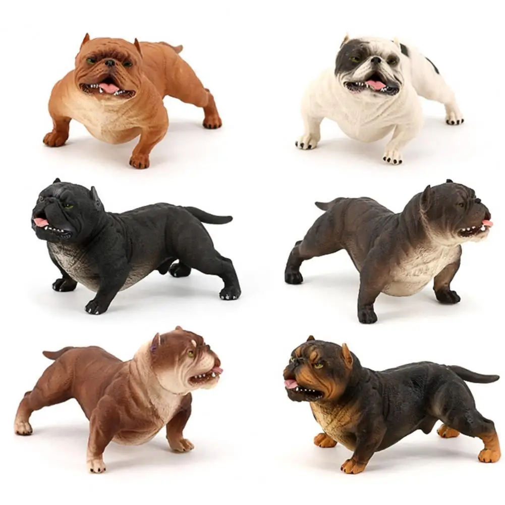 Mini Schattige Puppy Beeldjes Wildlife Dieren Amerikaanse Bully Pitbull-Hond  Action Figure Speelgoed Voor Hobby Collectie Woondecoratie - AliExpress, image size:1001x1001