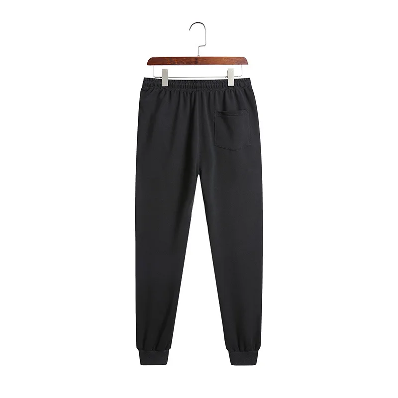 

Men's Summer Korean version trend easy matching Solid Color Joggers Pants Loose and comfortable Bottom tied ankle length pants