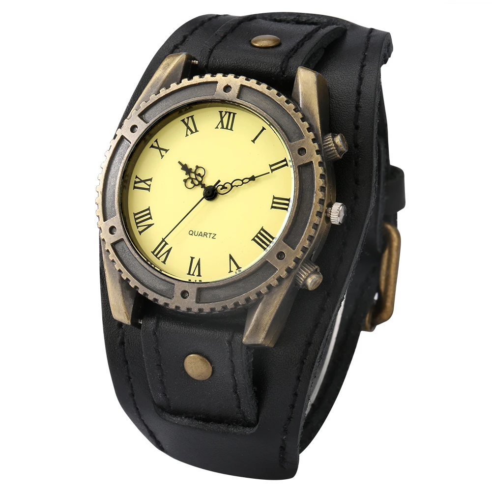

Men Quartz Watch Classic Vintage Cowhide Band Male Quartz Watches Casual Roman Numerals Clock Wristwatch Relogio Masculino 2020