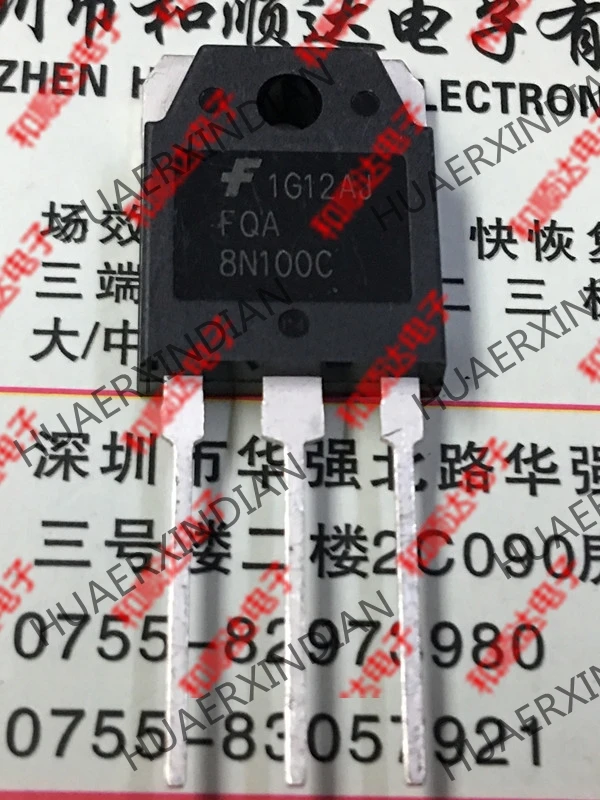 10 шт./лот Новый и оригинальный FQA8N100C TO-3P 1000V 8A в наличии на складе | Обустройство