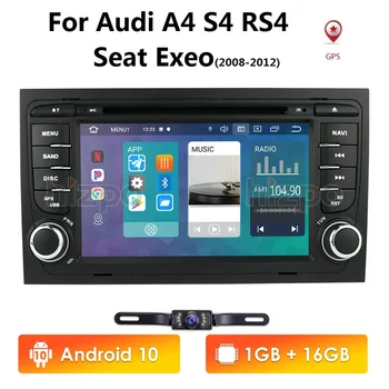

Free Camera1024*600 Quad Core 2din Android 10 car Auto Dvd player for Audi A4 (8E/8H) 2000-2012 S4 RS4 B6 B7 Seat Exeo GPS Navi