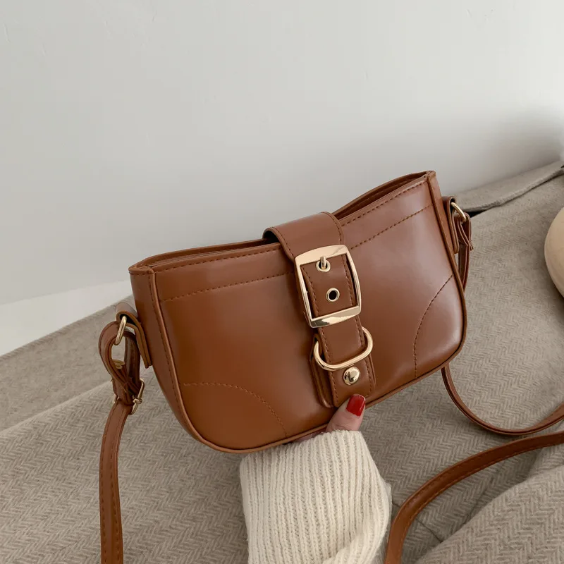 

Autumn And Winter Retro New Arrival Bag Women's 2020 New Style Korean-style Western Style GIRL'S Shoulder Bag Textured Fashion S